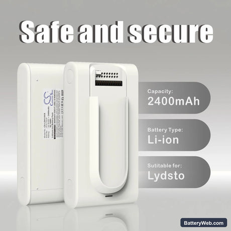 Lydsto H11 Replacement Battery, 25.9V, 2400mAh, Li-ion 6
