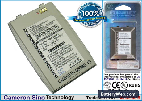 LG EG880 Replacement Battery, 3.7V, 1000mAh, Li-ion 1