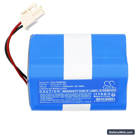 Ilife V9e Replacement Battery, 21.6V, 2600mAh, Li-ion 3