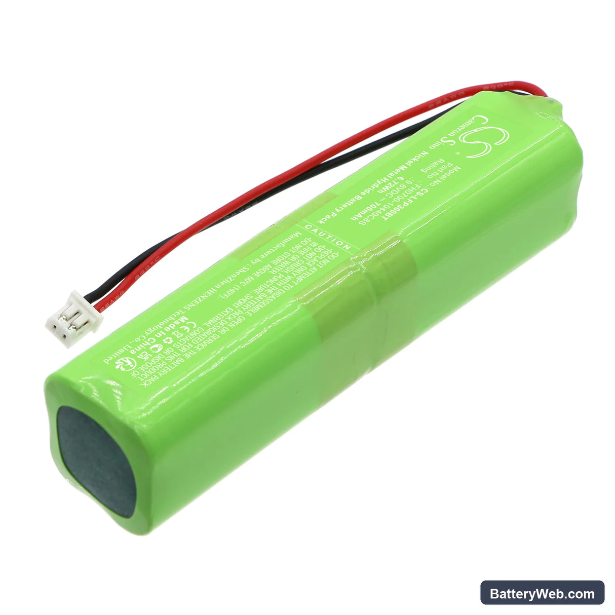 LifeSOS Radio Channel Replacement Battery, 9.6V, 700mAh, Ni-MH 2