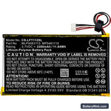 LeapFrog LeapPad Platinum Kids Learning Replacement Battery, 3.7V, 3200mAh, Li-Polymer 3
