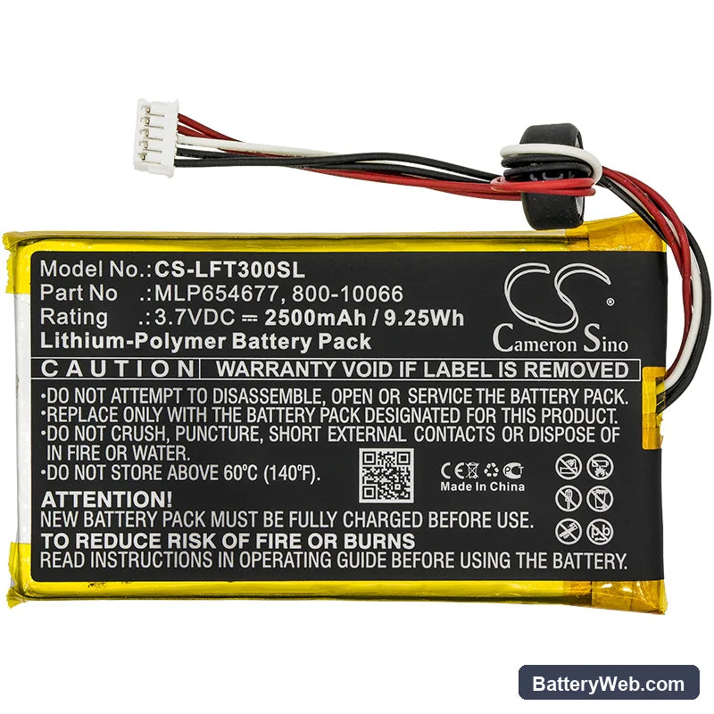 LeapFrog LeapPad3 Replacement Battery, 3.7V, 2500mAh, Li-Polymer 3