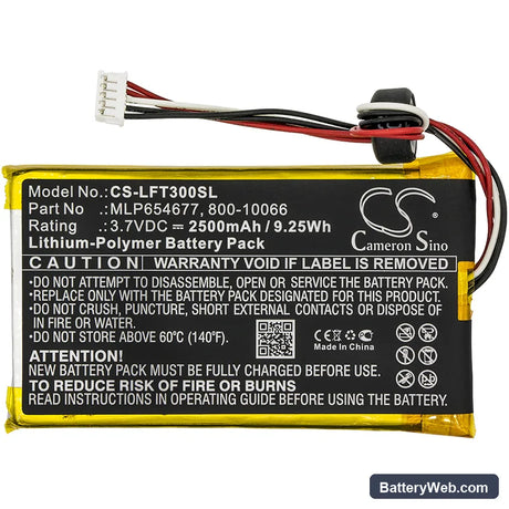 LeapFrog LeapPad3 Replacement Battery, 3.7V, 2500mAh, Li-Polymer 3