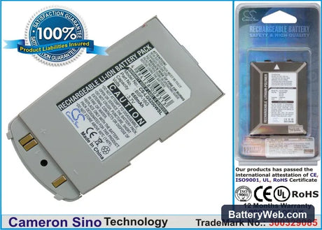LG W5200 Replacement Battery, 3.7V, 650mAh, Li-ion 1