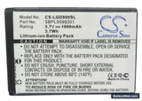 LG GD900 Replacement Battery, 3.7V, 1000mAh, Li-ion 5