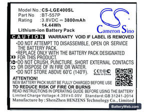 Leagoo Elite 5 Replacement Battery, 3.8V, 3800mAh, Li-ion 1