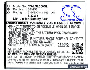 Leagoo Lead 3 Replacement Battery, 3.8V, 1400mAh, Li-ion 1