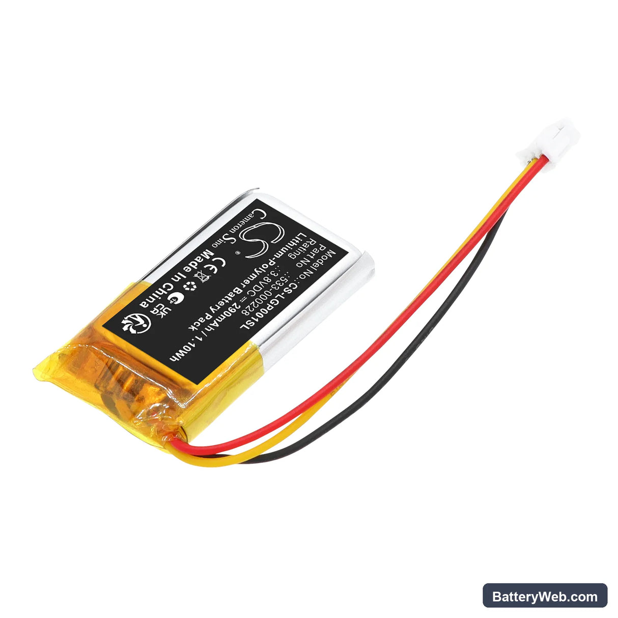 Logitech G Pro X Superlight 2 Gaming Mouse Replacement Battery, 3.8V, 290mAh, Li-Polymer 2