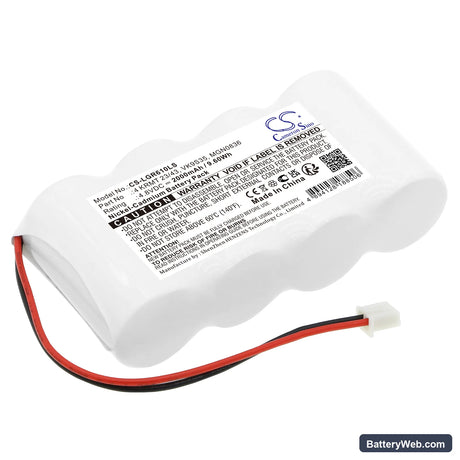 Saft 804284N Replacement Battery, 4.8V, 2000mAh, Ni-CD 1