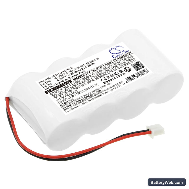 Saft 804284N Replacement Battery, 4.8V, 2000mAh, Ni-CD 1