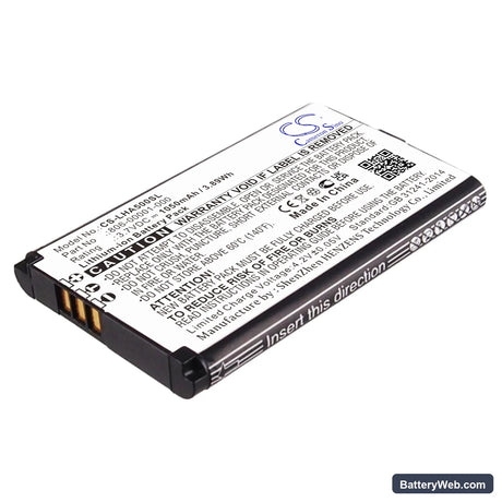 Lightspeed Aviation Replacement Battery, 3.7V, 1050mAh, Li-ion 1