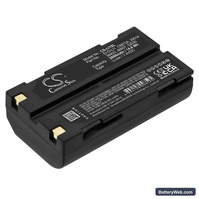 MOLI MCC1821 Replacement Battery, 7.4V, 2000mAh, Li-ion 1