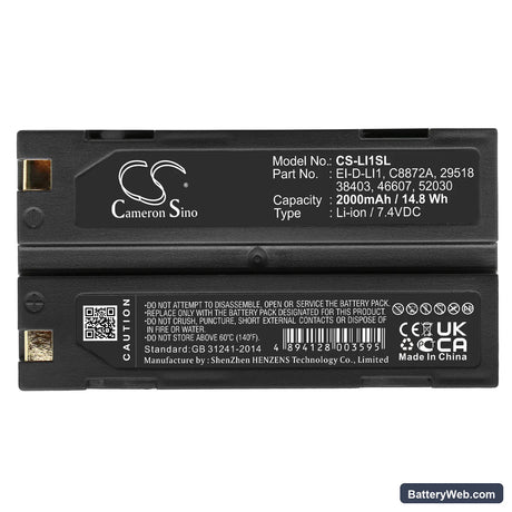 MOLI MCC1821 Replacement Battery, 7.4V, 2000mAh, Li-ion 5