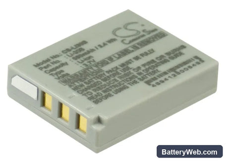 Olympus Stylus Verve Digital S Replacement Battery, 3.7V, 650mAh, Li-ion 3