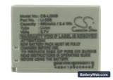 Olympus Stylus Verve Digital S Replacement Battery, 3.7V, 650mAh, Li-ion 5