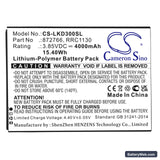 Leica BLK3D Imager Replacement Battery, 3.85V, 4000mAh, Li-Polymer 3