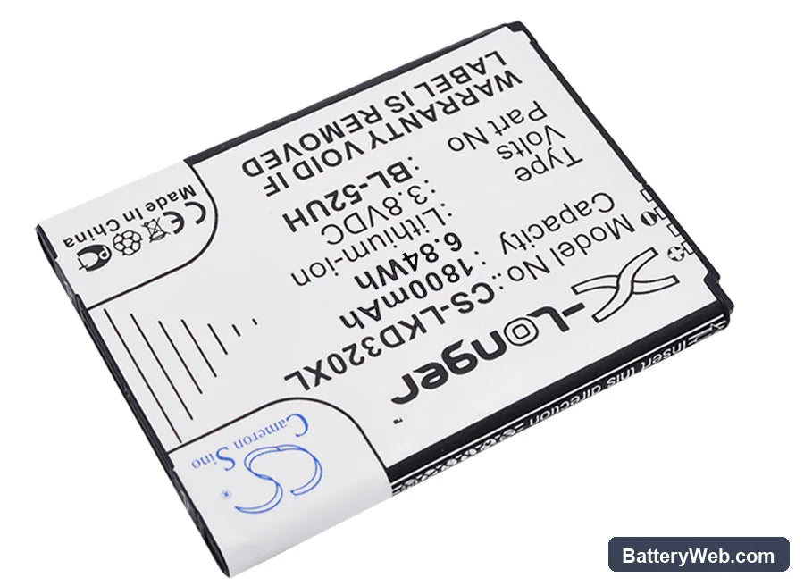 LG D320 Replacement Battery, 3.8V, 1800mAh, Li-ion 2