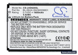 LG Optimus G2 Mini Replacement Battery, 3.7V, 1600mAh, Li-ion 1
