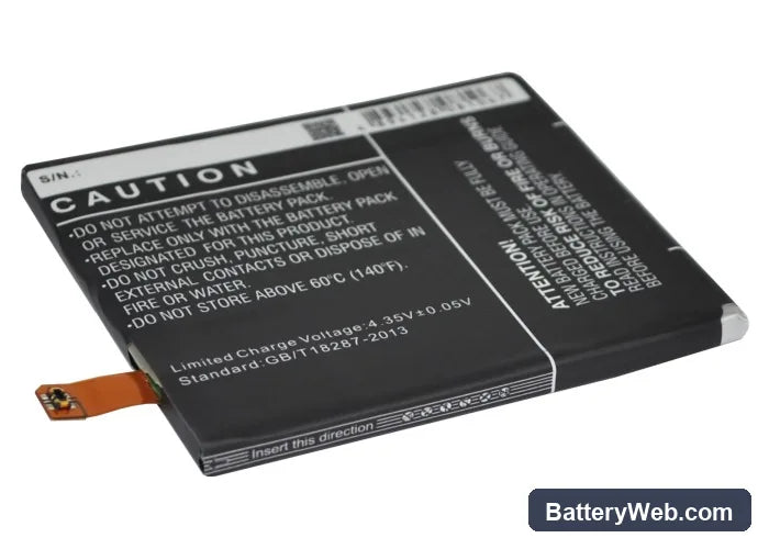 LG Nexus 5 16GB Replacement Battery, 3.8V, 2300mAh, Li-Polymer 4