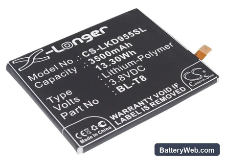 LG LS995 Replacement Battery, 3.8V, 3500mAh, Li-Polymer 1
