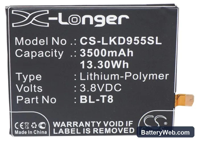LG LS995 Replacement Battery, 3.8V, 3500mAh, Li-Polymer 5