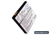 LG KE820 Replacement Battery, 3.7V, 750mAh, Li-ion 5