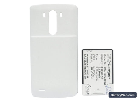 LG G3 Replacement Battery, 3.8V, 6000mAh, Li-ion 5