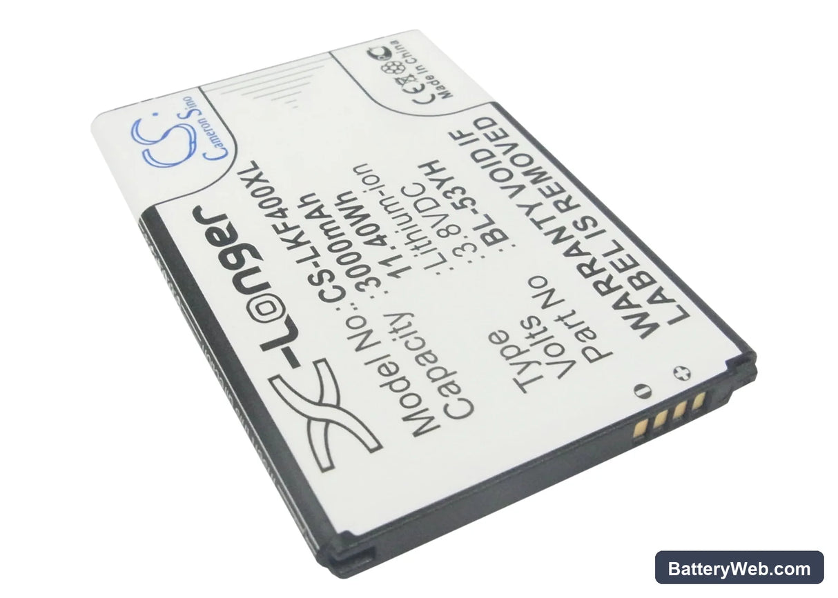 LG G3 Replacement Battery, 3.8V, 3000mAh, Li-ion 2