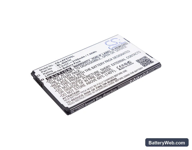 LG K10 Replacement Battery, 3.8V, 2100mAh, Li-ion 1