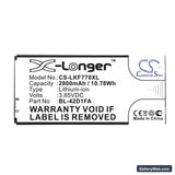 LG G5 Mini Replacement Battery, 3.85V, 2800mAh, Li-ion 3