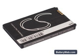 Virgin Mobile 101 Replacement Battery, 3.7V, 950mAh, Li-ion 3
