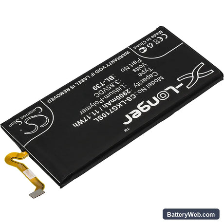 LG G7 ThinQ Replacement Battery, 3.85V, 2900mAh, Li-Polymer 2