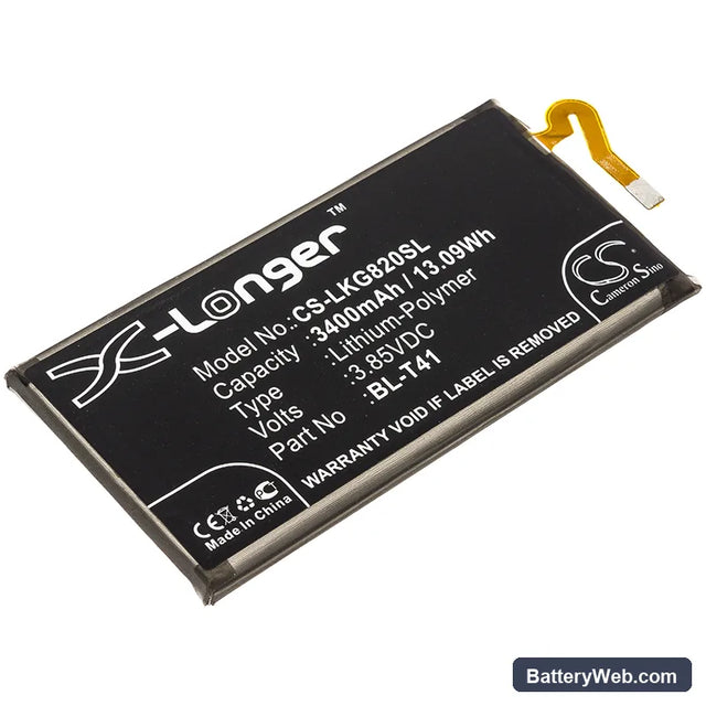 LG V40 Replacement Battery, 3.85V, 3400mAh, Li-Polymer 1