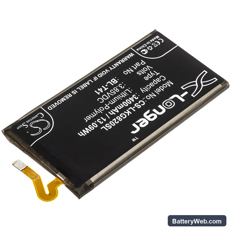 LG V40 Replacement Battery, 3.85V, 3400mAh, Li-Polymer 2