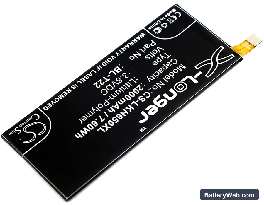 LG H650 Replacement Battery, 3.8V, 2000mAh, Li-Polymer 2