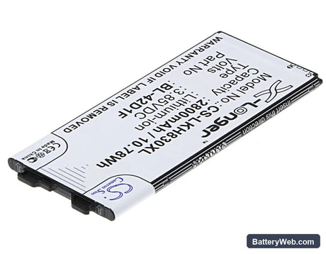 LG G5 Replacement Battery, 3.85V, 2800mAh, Li-ion 2