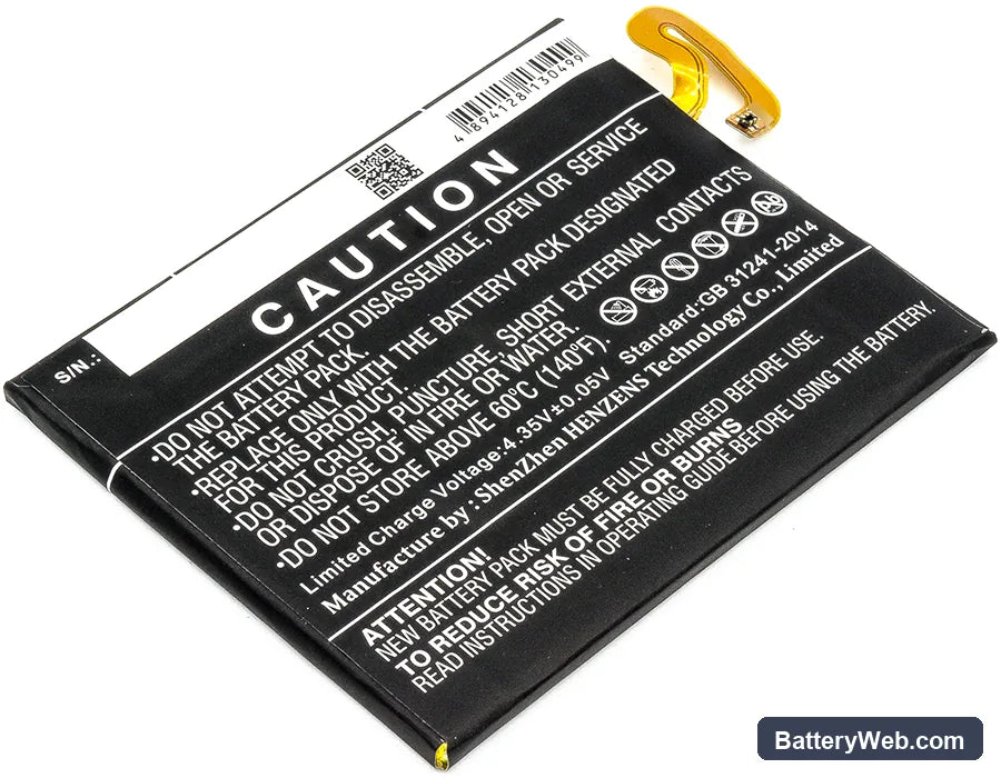 LG G6 Replacement Battery, 3.8V, 3300mAh, Li-Polymer 4