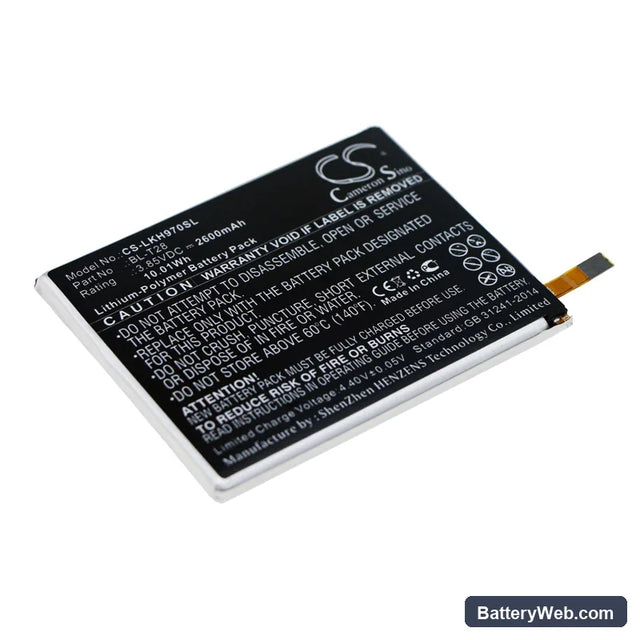 LG Q725L Replacement Battery, 3.85V, 2600mAh, Li-Polymer 1