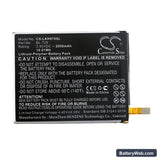 LG Q725L Replacement Battery, 3.85V, 2600mAh, Li-Polymer 3