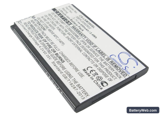 LG KM380 Replacement Battery, 3.7V, 650mAh, Li-ion 1