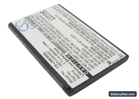 LG KM380 Replacement Battery, 3.7V, 650mAh, Li-ion 2