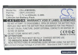 LG KM380 Replacement Battery, 3.7V, 650mAh, Li-ion 5