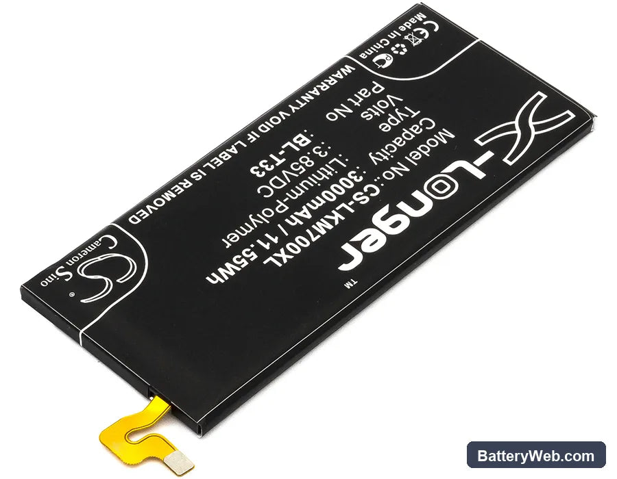 LG Q6 Replacement Battery, 3.85V, 3000mAh, Li-Polymer 2