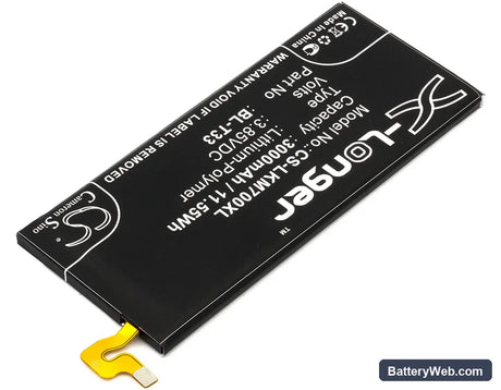 LG Q6 Replacement Battery, 3.85V, 3000mAh, Li-Polymer 2