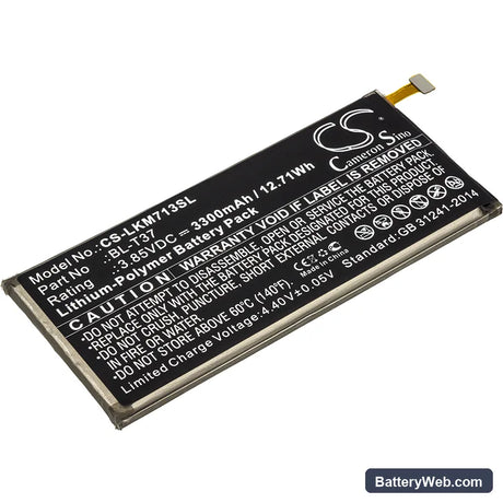 LG Q8 2018 Replacement Battery, 3.85V, 3300mAh, Li-Polymer 1
