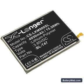 LG Velvet Replacement Battery, 3.85V, 4050mAh, Li-Polymer 1