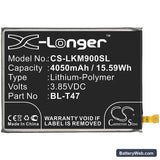 LG Velvet Replacement Battery, 3.85V, 4050mAh, Li-Polymer 3