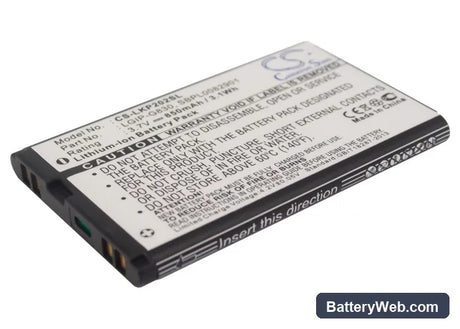 LG KG120 Replacement Battery, 3.7V, 850mAh, Li-ion 1