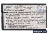 LG KG120 Replacement Battery, 3.7V, 850mAh, Li-ion 5