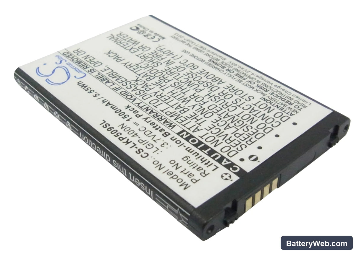 AT&T Phoenix Replacement Battery, 3.7V, 1500mAh, Li-ion 2